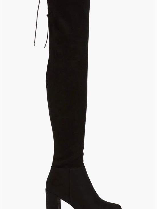 Chinese Laundry Shoes - Chinese Laundry Black Over-the-Knee Suede Block Heel Boots